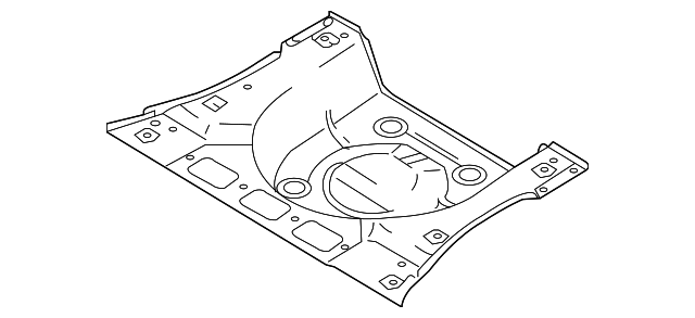 6151354L00 Деталь REAR FLOOR PAN