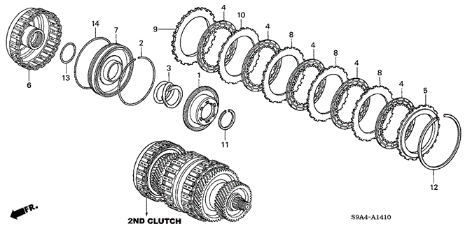 TRANSMISSION - AUTOMATIC/AT CLUTCH (SECOND) (5AT) for 2005 Honda CR-V #1