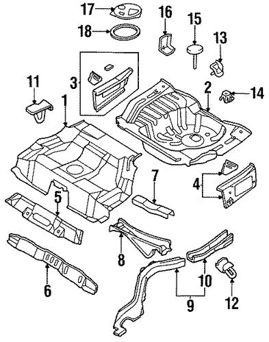 Maxima REAR FLOOR & RAILS