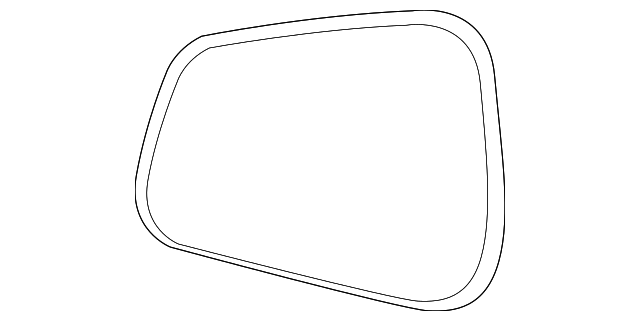 95073342 Деталь MIRROR GLASS, LEFT