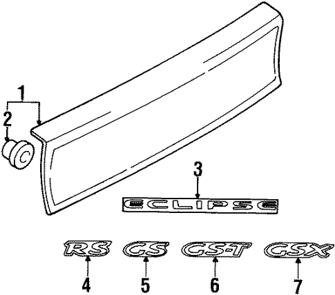 Eclipse EXTERIOR TRIM - REAR BODY