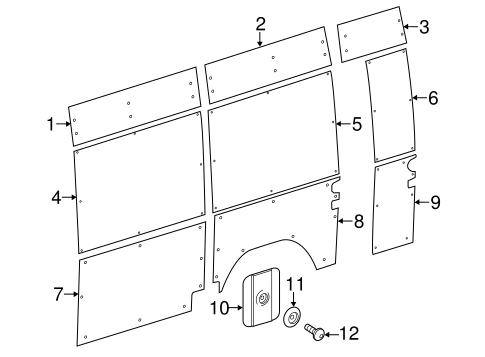 Sprinter 2500 INTERIOR TRIM - SIDE PANEL 6