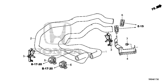 CIVIC SEDAN WATER HOSE (1.8L)