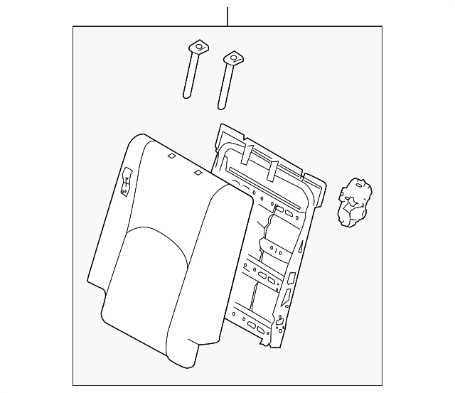 89400-2J810ACH Деталь SEAT BACK ASSY, RIGHT