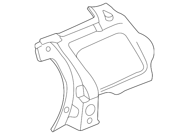 766310W030 Деталь INNER PANEL, LEFT