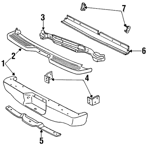 Navajo BUMPER & COMPONENTS - REAR
