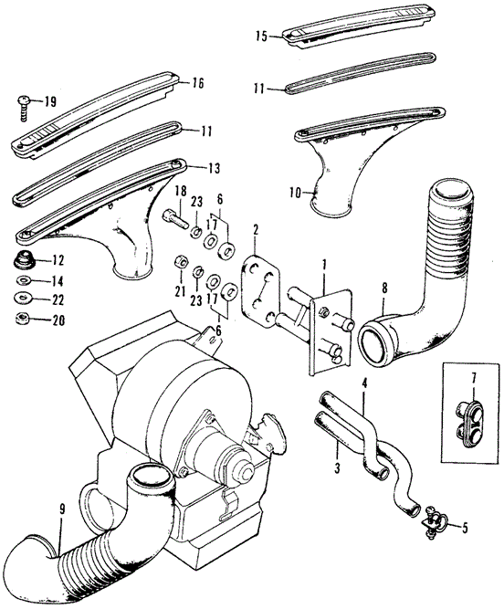 ELECTRICAL / EXHAUST / HEATER / FUEL/HEATER (2) for 1973 Honda CIVIC 1200 COUPE #1