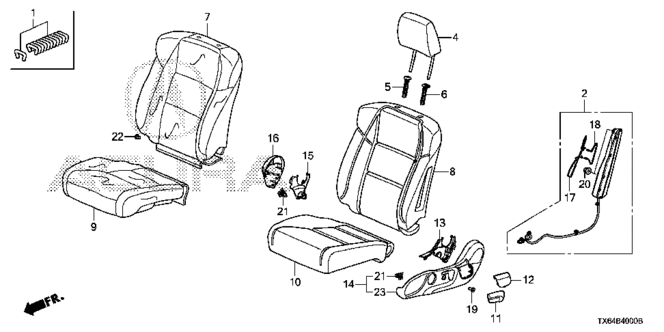 ILX FRONT SEAT (L.)