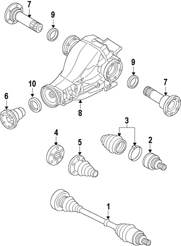Q5 AXLE SHAFTS & JOINTS
