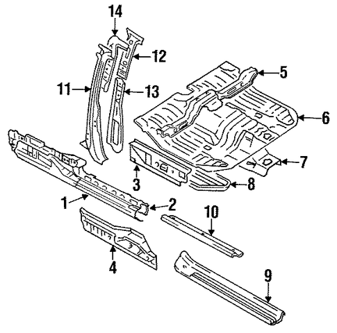 Expo LRV CENTER PILLAR & ROCKER