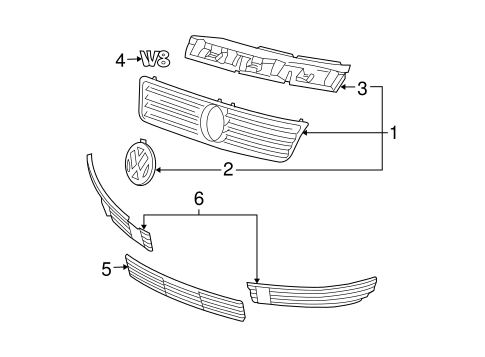 Passat GRILLE & COMPONENTS