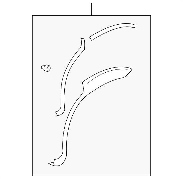 30025222 Деталь WHEEL FLARE, RIGHT