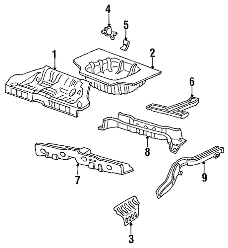Sonata REAR FLOOR & RAILS