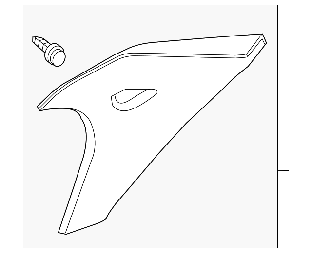 76934-9N00A Деталь UPPER QTR TRIM, RIGHT