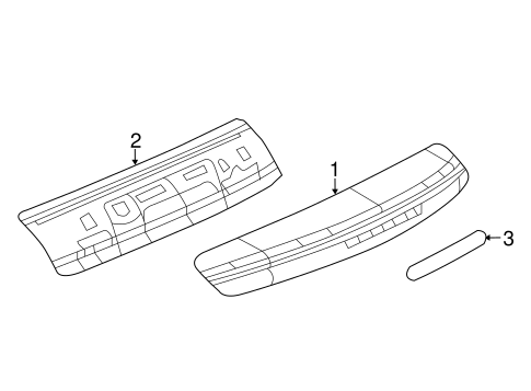 500 EXTERIOR TRIM - CONVERTIBLE TOP