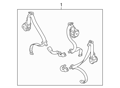 SX4 REAR SEAT BELTS