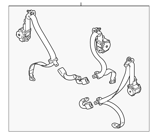 84908548105PK Деталь SEAT BELT ASSY