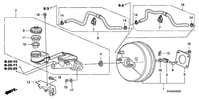 CIVIC COUPE BRAKE MASTER CYLINDER  - MASTER POWER (KA) (KC)