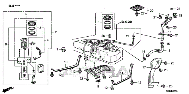 TL FUEL TANK (2WD) (KA / KC)