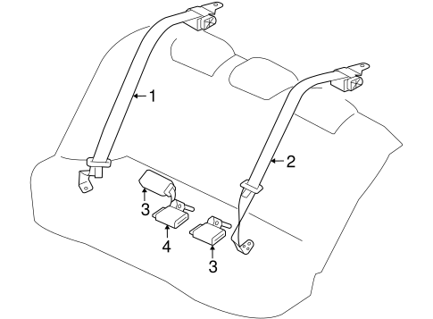 Lancer REAR SEAT BELTS