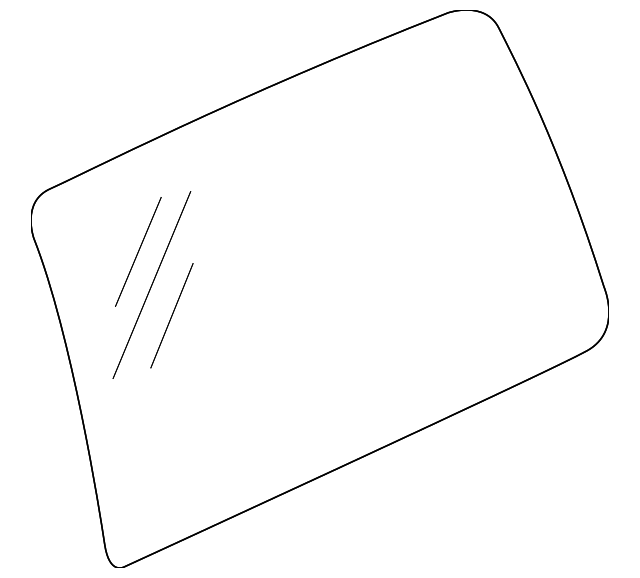19168098 Деталь GLASS, LEFT