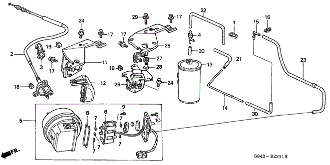 CHASSIS/AUTO CRUISE (2) for 1998 Honda ACCORD SEDAN #1