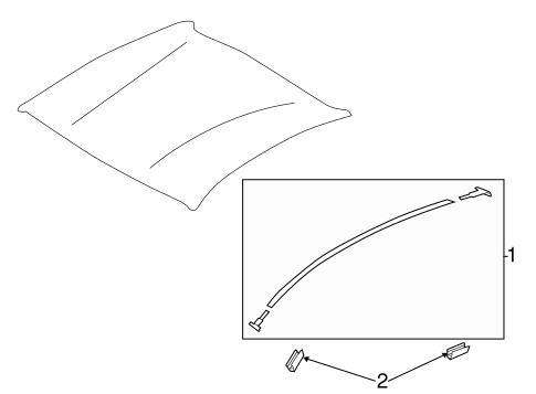 FR-S EXTERIOR TRIM - ROOF
