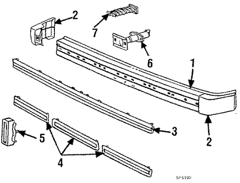 Omni BUMPER & COMPONENTS - REAR