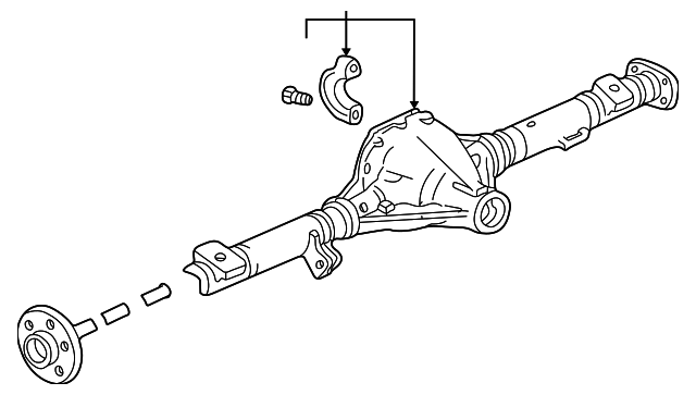 1F75-26-010 Деталь AXLE HOUSING