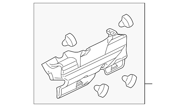 BC3Z-6K089-A Деталь OUTER COVER, RIGHT