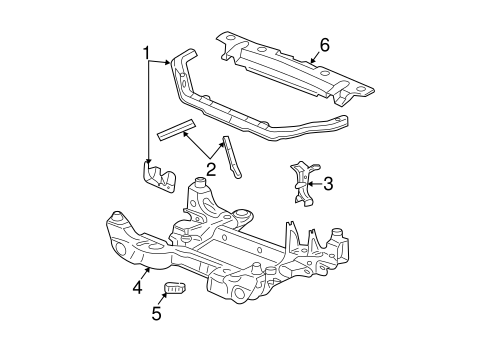 CTS RADIATOR SUPPORT