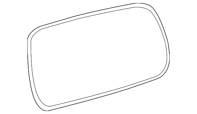 MN169675 Деталь MIRROR GLASS, LEFT
