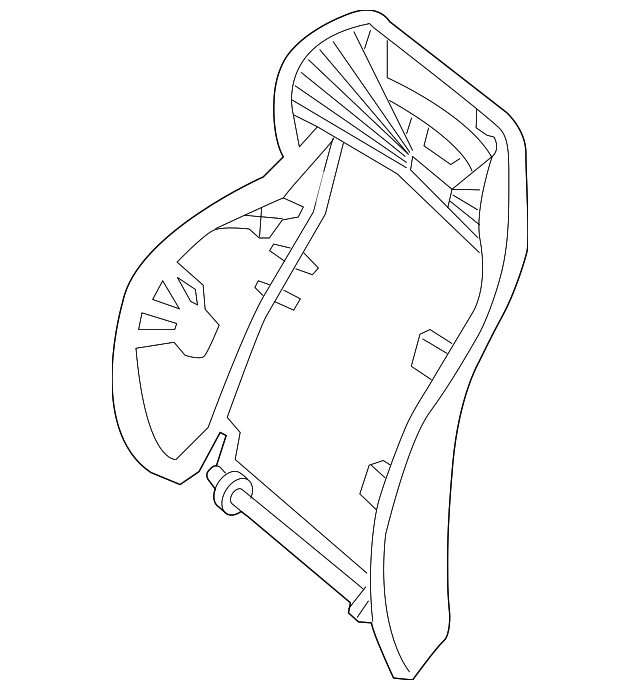 1AR95XDVAA Деталь SEAT BACK FRAME, LEFT