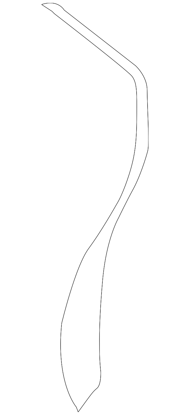 ZV64XDVAA Деталь SEAT BACK PANEL, RIGHT