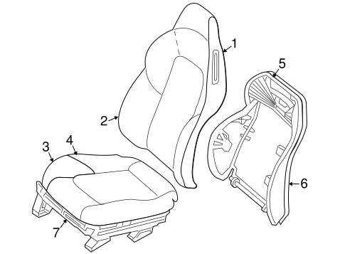 Crossfire FRONT SEAT COMPONENTS