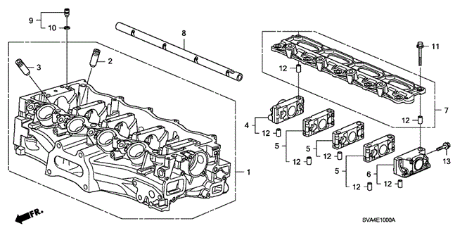 CIVIC COUPE CYLINDER HEAD (1.8L)
