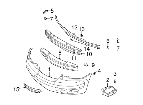 PT Cruiser BUMPER & COMPONENTS - FRONT 2