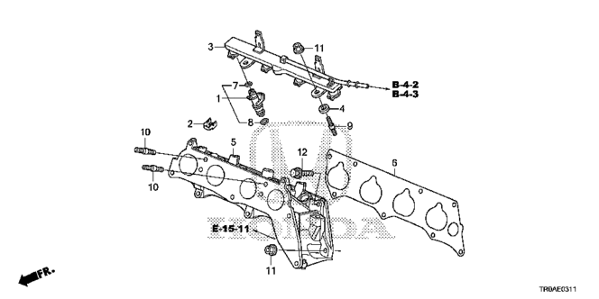 CIVIC SEDAN FUEL INJECTOR (2.4L)