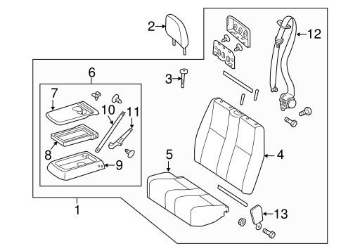Sprinter 2500 PASSENGER SEAT COMPONENTS 2