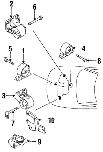 Colt ENGINE & TRANS MOUNTING 2