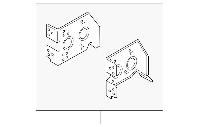 3932157L00 Деталь RADIO BRACKET, RIGHT