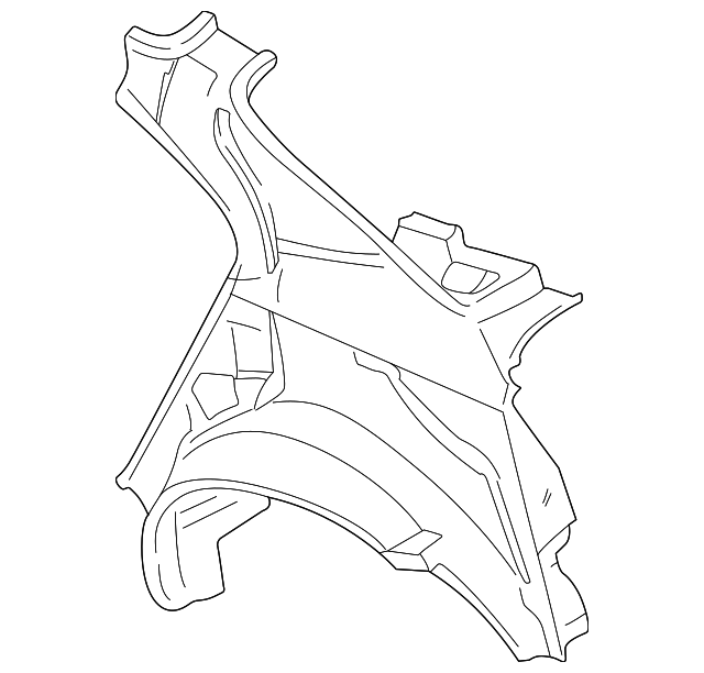71601-39201 Деталь INNER QTR PANEL, LEFT