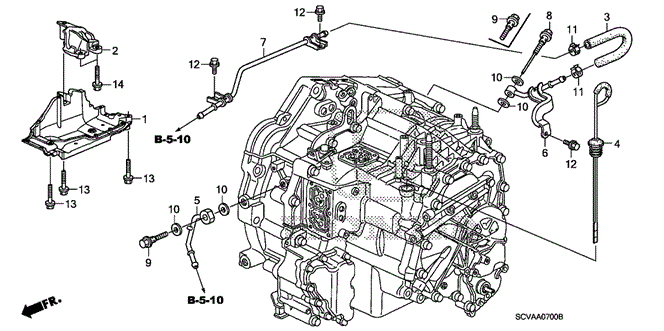 TRANSMISSION - AUTOMATIC/AT ATF PIPE for 2009 Honda ELEMENT #1