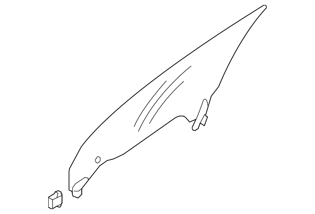 61011AG03A Деталь DOOR GLASS, LEFT