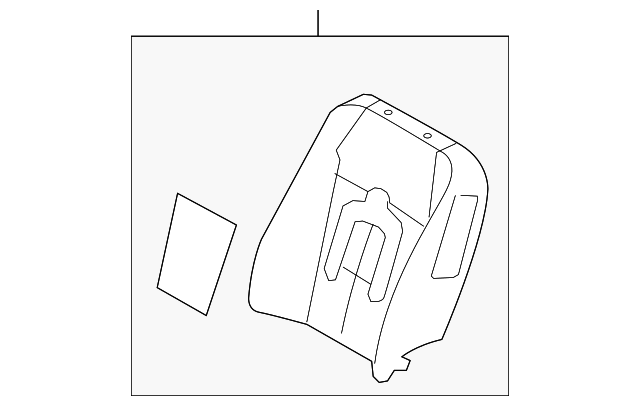 8T4Z-7864810-B Деталь SEAT BACK PAD, RIGHT