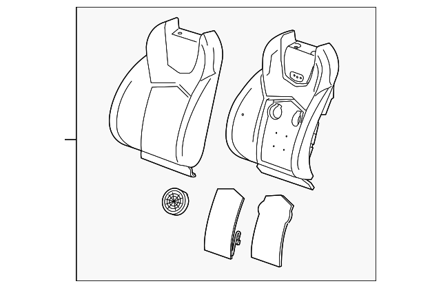 20994009 Деталь SEAT BACK COVER