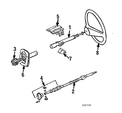 Mighty Max STEERING COLUMN & WHEEL 2