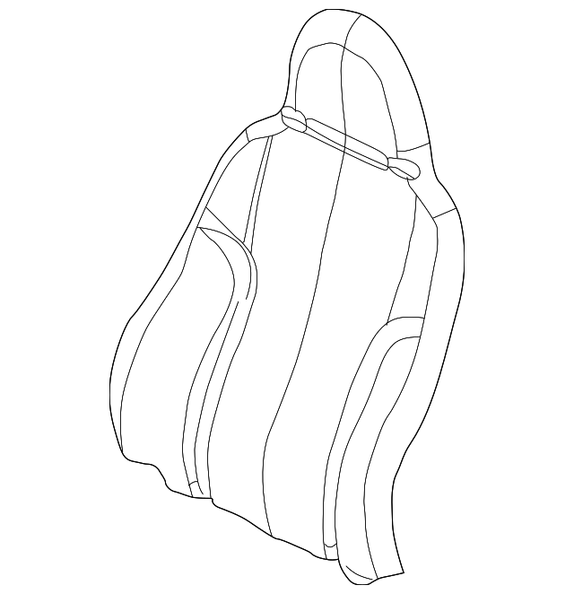 UZ061DVAA Деталь SEAT BACK COVER, RIGHT