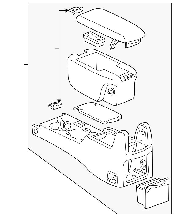 58910-AD010-B0 REAR CONSOLE