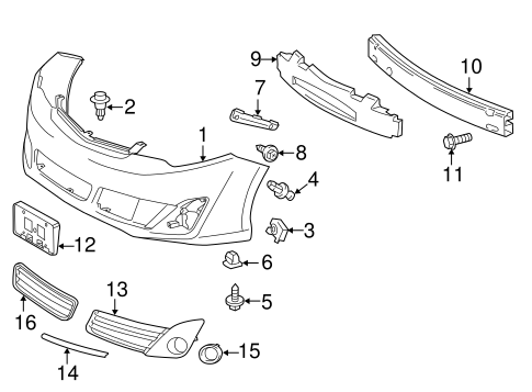Camry BUMPER & COMPONENTS - FRONT
